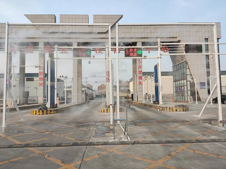 河南商丘物流中心消毒通道