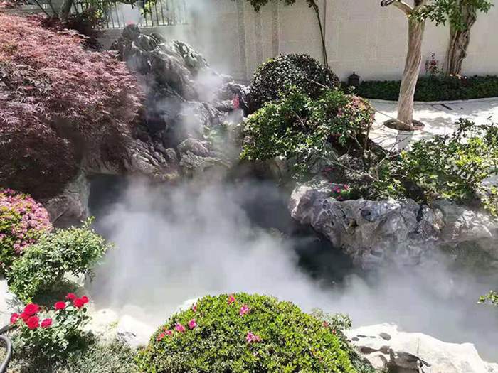 江苏省徐州市明珠路别墅院雾森造景驱蚊