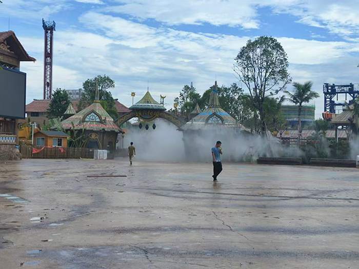 广东中山市华侨城游乐场雾森造景降温