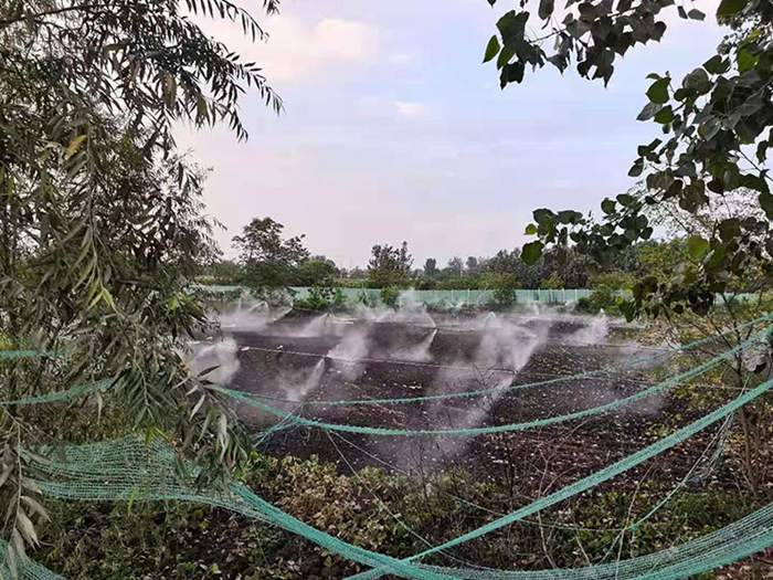 安徽省淮南市凤台县蚯蚓养殖基地加湿