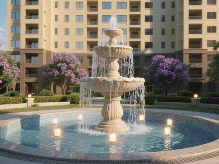 广东广州小区喷泉景观