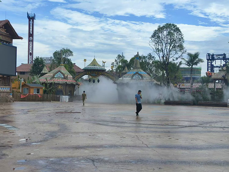 广东中山市游乐场雾森造景降温