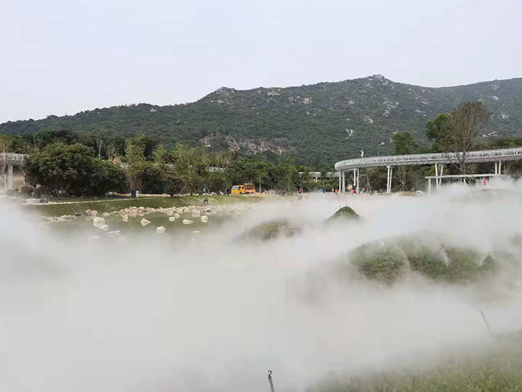 广东珠海三灶镇示范村雾森造景