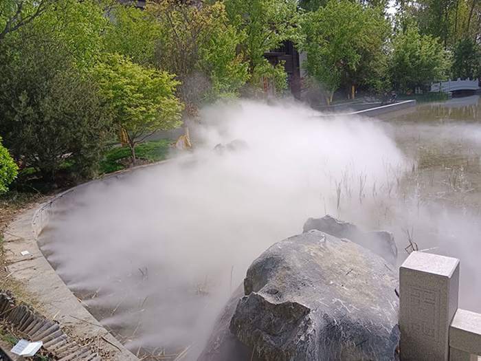 河南新乡获嘉售楼部雾森造景