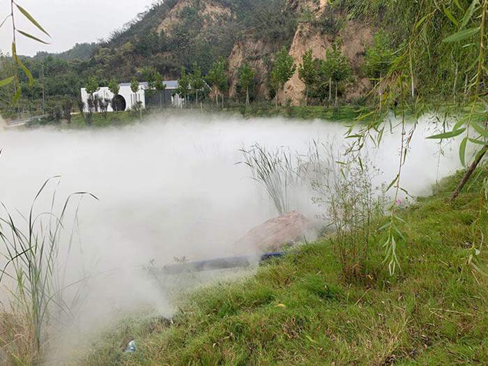 河南郑州黄河游览区雾森造景