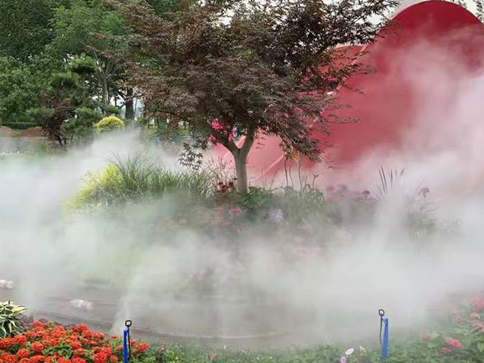 河南郑州龙湖公园雾森造景