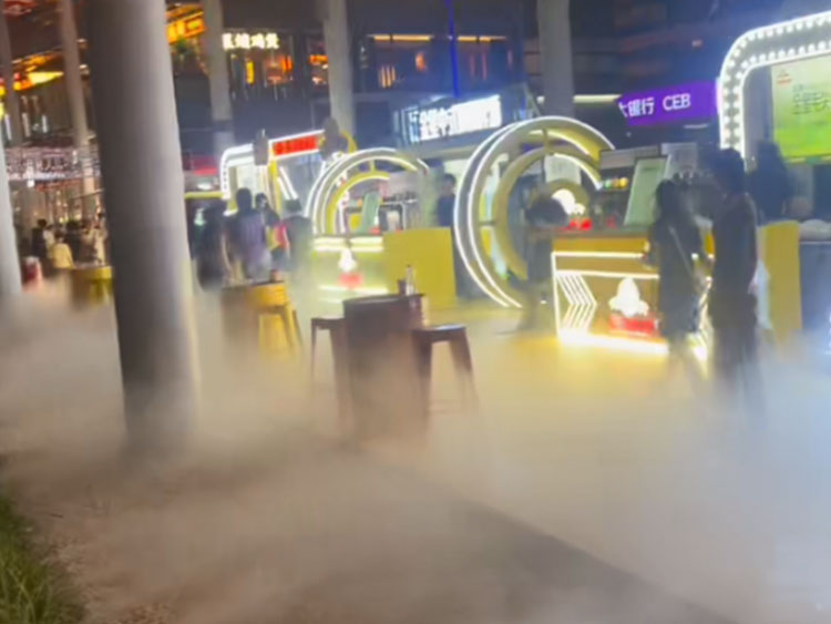 河南郑州郑东新区雾森景观造景降温