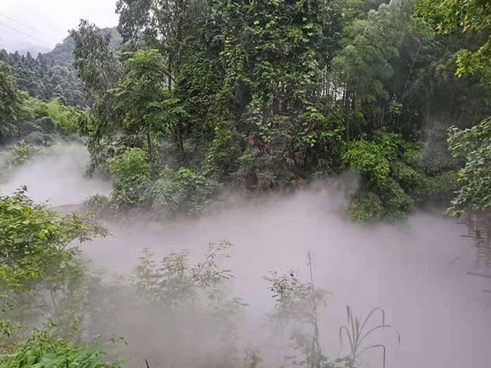 湖南郴州资兴市东江大道雾森造景