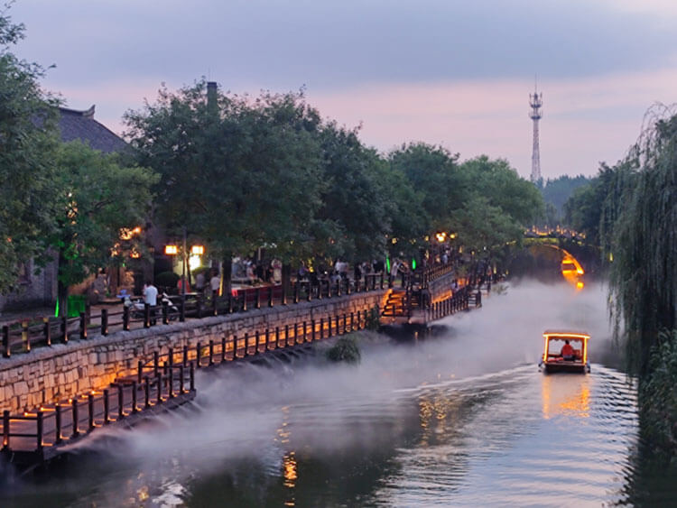 江苏徐州古镇雾森造景
