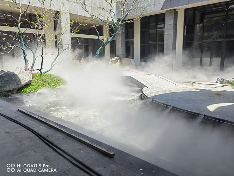 山东莒县小区雾森造景