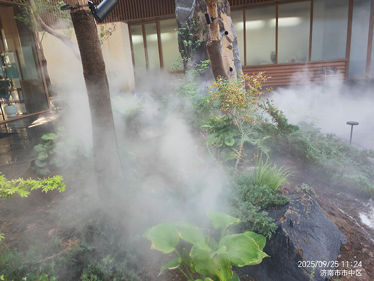 山东济南万科小区雾森造景