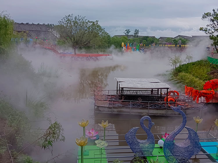 四川凉山旅游度假湿地公园景区雾森造景