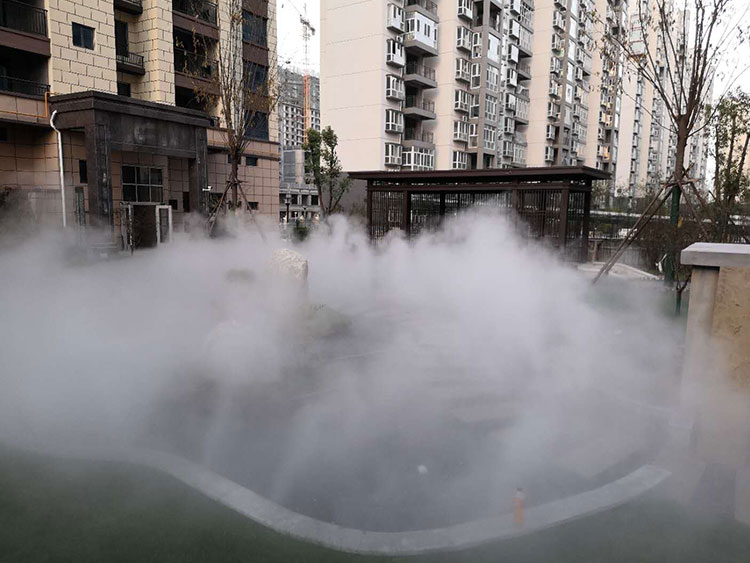 周口鹿邑小区雾森造景